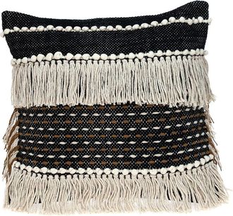 Parkland Collection Marley Transitional Black Throw Pillow at Nordstrom Rack