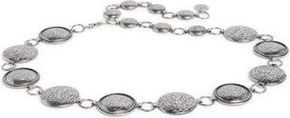 Vince Camuto Etched Disc Belt in Antique Silver at Nordstrom Rack, Size Large/x-Large