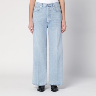 Frame Denim Jeans Low Baggy Wide Leg in denim biologico