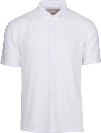 Swims Myrtos Velour Cover-Up Polo in White at Nordstrom, Size Xx-Large