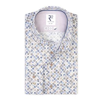 R2 Amsterdam Stijlvol Shirt voor Mannen - Heren - Overhemden - Veelkleurig - Maat: XL