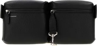 Givenchy Black Fold Belt Large Crossbody Bag