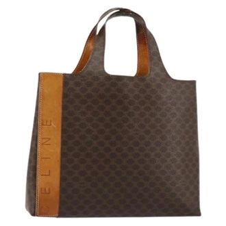 Celine Pre-owned Tote Bags, female, Brown, Size: ONE SIZE Pre-owned Vintage Macadam Tote Bag