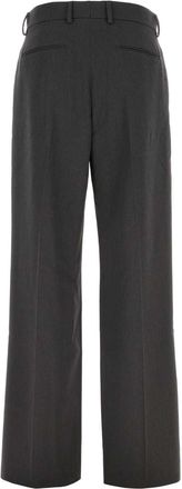 Valentino Garavani Mens Formalwear Trousers Gray Virgin Wool