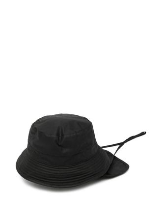 Kaptain Sunshine x Barbour Caped bucket hat - men - Cotton/Cotton - M - Black