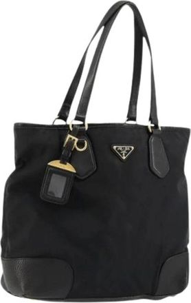 Prada Pre-owned Tote Bags, female, Black, Size: ONE SIZE Pre-owned Vintage Tote Bag