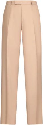Dior Broeken, Heren, Beige, M, Metalen Bar Broek
