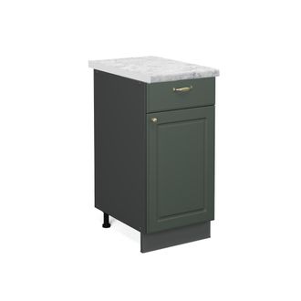 Vicco Mueble Bajo De Cocina Fame-line, Verde Dorado Casa De Campo, 40 Cm, Et M&aacute;rmol