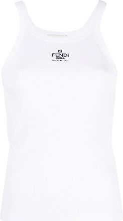 Fendi Top Ribbed Cotton Jersey Clothing