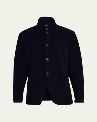 Kiton Mens Cashmere Knit Jacket