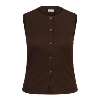 Kaffe Curve Blouses - Dames - Tops - Bruin - Maat: M