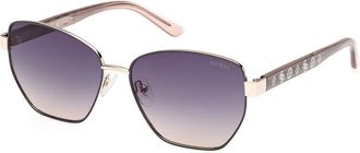 Guess GU00102 20B Womens Sunglasses Gold Size 56