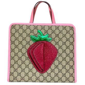 Gucci Beige Gg Supreme Handbag Tote Bag (Pre-Owned)
