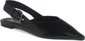 Jeffrey Campbell Scone Slingback Pointed Toe Flat in Black at Nordstrom Rack, Size 8