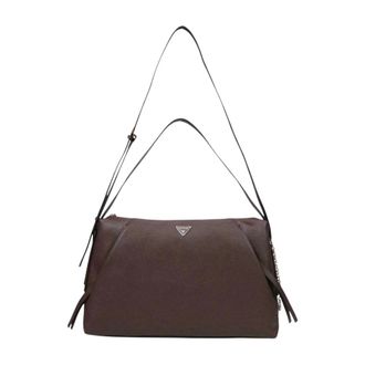 Guess Devon Large Shoulder Bag - female - Guess - Shoulder Bags - Brown - ONE SIZE - Bags