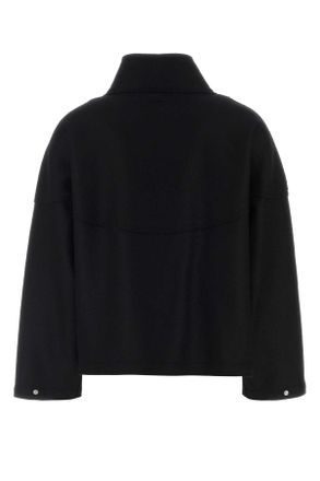 Herno Half-Zip Virgin Wool Sweatshirt - Black