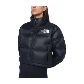 The North Face Down Jackets, female, Black, Size: M Nuptse Nylon Down Jacket
