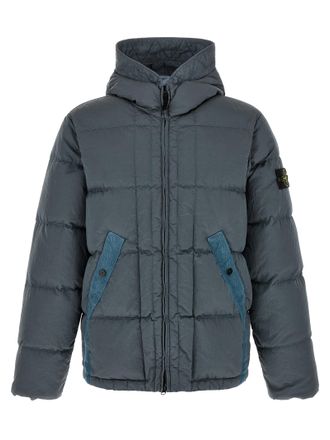Stone Island Gray Polyamide Full-Length Mens Jacket