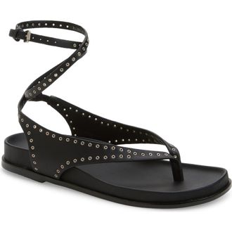 Madewell The Eleni Ankle Strap Sandal in True Black at Nordstrom Rack, Size 10.5