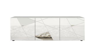 Aquadesign Mueble tv de melamina blanca