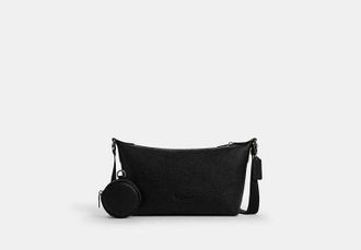 Coach Mens Small Finn Crossbody Bag With Pouch in Black | Leather