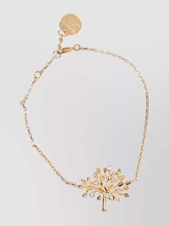 Mulberry tree motif adjustable chain bracelet