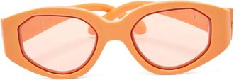 Karen Walker Castaway zonnebril met geometrisch montuur - Oranje