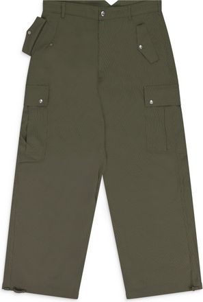 Rhude Green Seersucker Parachute Pant