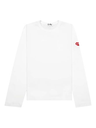 Comme Des Garçons x The Artist Invader T-shirt met lange mouwen - Wit