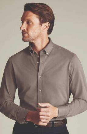 CHARLES TYRWHITT 4 Way Stretch Jersey Shirt