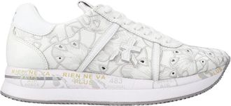 Premiata Conny 7364 - Dames - Sneakers - Wit - 37 EU - Leer - Schoenen