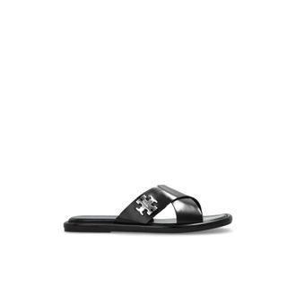 Tory Burch Tory Burch, Sliders, female, Black, Size: 8 1/2 US T-Lock Slides
