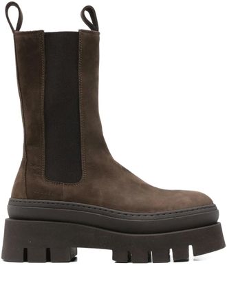 Copenhagen Stivali Chelsea in pelle - Marrone