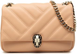 Bulgari Pre-owned Bvlgari Small Leather Serpenti Cabochon Crossbody Ladies UFOP19048WKO5MRY