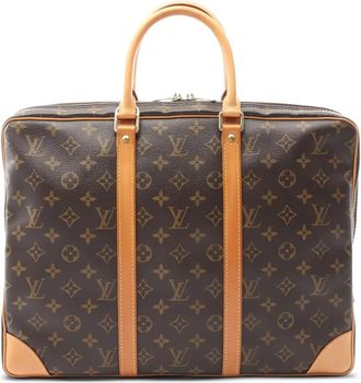 Louis Vuitton 2003 monogram porte document voyage briefcase - Brown