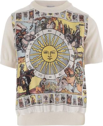 Burberry Multicolour Crew Neck Printed T-Shirt