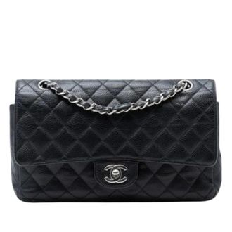 Chanel Pre-owned Classic Double Flap Schoudertas - Dames - Pre-owned - Zwart - Maat: ONE Size Leer