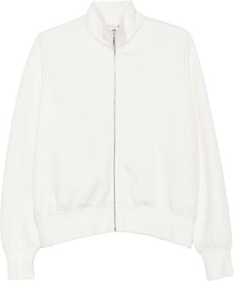 Max Mara Mmlvolume Zip-through - Dames - Vesten met rits - Wit - XS - Katoen - Hoodies & sweatvesten