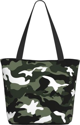 AOOEDM Camouflage-Camo Green Ladies Shopping Bag 13x11x7in.The Perfect ValentineS Day Gift.It Is The Best ValentineS Day Gift For Mom, Daughter, Wife,Etc