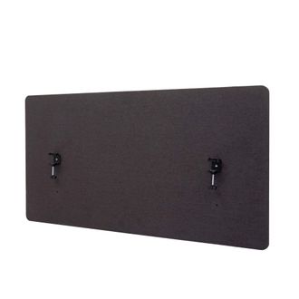 Hhg Separador Ac&uacute;stico De Escritorio Hhg 943, Mampara De Privacidad Para Escritorio, Doble Pared De Tela/textil, 60x120cm Marr&oacute;n-gris
