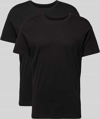 HUGO BOSS T-Shirt mit Rundhalsausschnitt im 2er-Pack Modell ComfortS in Black, Größe XXL