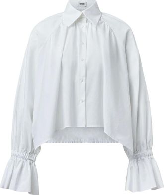 Drykorn Vaelie Blouse - Dames - Blouses & Shirts - Wit - Maat: XL Katoen