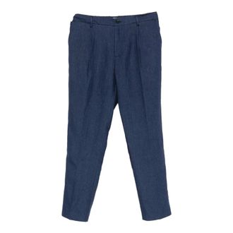Entre Amis Cropped Trousers, male, Blue, Size: W30 Reno Trousers