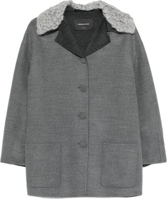 Fabiana Filippi Giacca con bordo intrecciato - Grigio