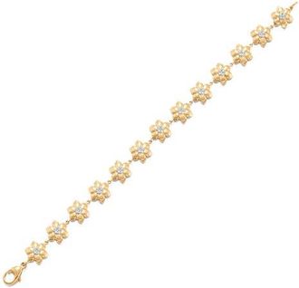 Sara Weinstock Lierre Flower Bracelet in Yellow at Nordstrom, Size 6.5