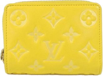 Louis Vuitton Yellow Leather Wallet (Bi-Fold) (Pre-Owned)