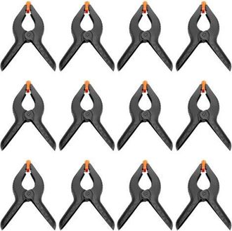OEM Juego De 12 Abrazaderas De Resorte De 15 Cm (6 Pulgadas), Abrazaderas De Nailon Y Pl&aacute;stico De Alta Resistencia Con Mordazas Flexibles Y Mangos Antides