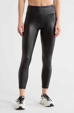 DKNY High Waist Faux Leather Leggings in Black at Nordstrom Rack, Size X-Small