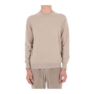 Ballantyne Trui met ronde hals - Heren - Truien - Beige - Maat: M Kasjmier