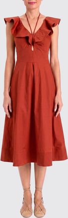 Twinset Abito midi in cotone stretch
